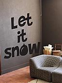 Let It Snow Ornament Wall Decals