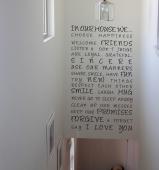 In Our Home Angelina Font Wall Decal