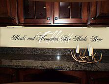 Meals And Memories Made Here Wall Decal