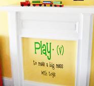 Play Definition Wall Decal