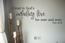 God's Unfailing Love Wall Decal