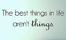 Best Things In Life Wall Decal