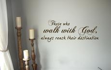 Walk With God Wall Decal