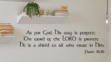 Psalm 18:30 Wall Decal