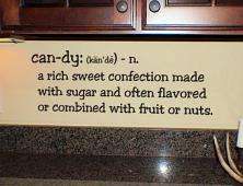 Candy Definition Wall Decal