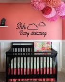 Shh Baby Dreaming Wall Decal