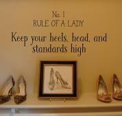 Rule of a Lady Wall Decal