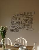 Family Words Cluster Decal