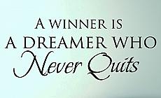A Winner Is Wall Decal