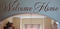 Script Welcome Home Wall Decal