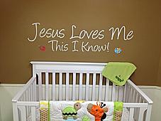 Jesus Loves Me Wall Decal