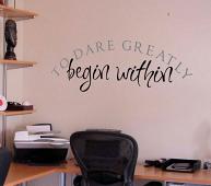 Begin Within Wall Decal 