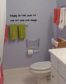 Changing the Toilet Paper Wall Decal 