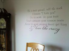 Love Like Crazy Wall Decal