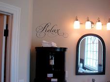 Relax Simply Words Wall Decal