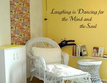 Laughing is Dancing Wall Decal
