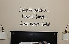 Love Is Patient Wall Decal
