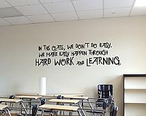 Don't Do Easy Wall Decal