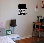 NEST Monocle Mustache Wall Decal