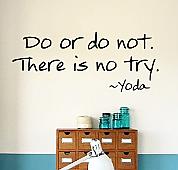 There Is No Try Wall Decals