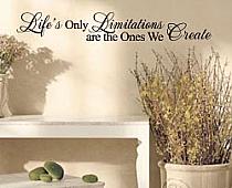 Life's Limitations Wall Decal