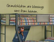 Grandchildren Are Blessings Wall Decal