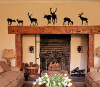 Deer Silhouettes Wall Decal
