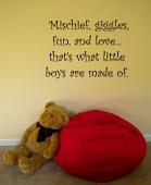 Little Boys Made Of Wall Decal