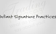 Infant Signature Practice Wall Decal