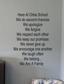 Here At School Wall Decal