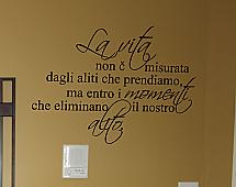 Life Is Not Measured Italian Wall Decals