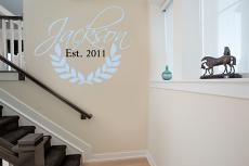 Family Wreath Wall Decal